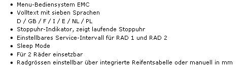 VDO X2 Ausstattung