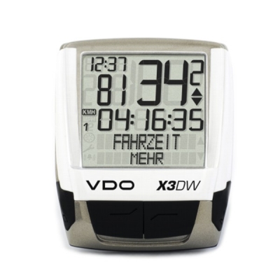 VDO X3DW Fahrradcomputer mit Trittfrequenzset