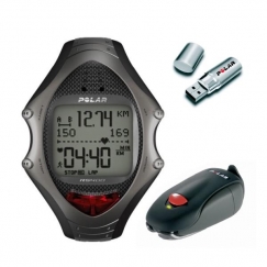 Polar RS400sd Laufcomputer incl. IRDA-Adapter und Laufsensor